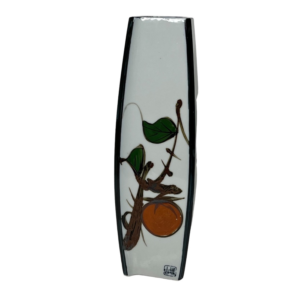 Hand Painted Seymour Mann Peking East Collection Oriental Floral Vase Japan 12"